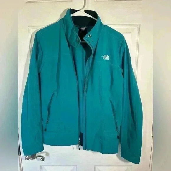 The North Face Teal Fleece Lined medium weight Windbreaker Jacket womens Medium - Picture 1 of 16